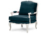 Image of Baxton Studio Antoinette Classic Antiqued French Accent Chair Living Room Furniture 52348