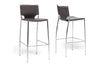 Image of Baxton Studio Montclare Black Leather Modern Bar Stool (Set of 2) Bar Furniture ALC-1083A-75 Black