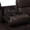 Image of Baxton Studio Roland Modern and Contemporary Faux Leather 2-Piece Sectional with Recliner and Storage Chaise R1818