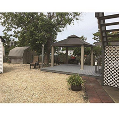 ACACIA 14 Ft. x 14 Ft. Aluminum Gazebo Color: Mist Gray