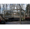 Image of ACACIA 14 Ft. x 14 Ft. Aluminum Gazebo Color: Mist Gray