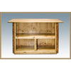 Image of Montana Woodworks Glacier Country Log Bar with Foot Rail MWGCBWR
