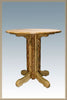 Image of Montana Woodworks Glacier Country Log Pedestal Pub Table MWGCPTT