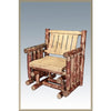 Image of Montana Woodworks Glacier Country Log Single Seat Glider MWGCSSGNR