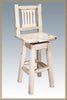 Image of Montana Woodworks Homestead Swivel Barstool MWHCBSWSNR