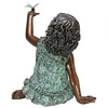 Image of Design Toscano Butterfly Wonder, Little Girl Cast Bronze Garden Statue AS26046
