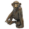 Image of Design Toscano Chatty Chimpanzee Cast Bronze Garden Statue PN6773