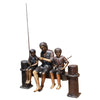 Image of Design Toscano Fishing Family Cast Bronze Garden Statue PB1050