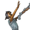 Image of Design Toscano Racing Grand Scale Flower Arbor Kids Cast Bronze Garden Statue KW28605