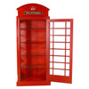 Image of Design Toscano British Telephone Booth Display Cabinet NE36832