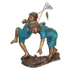 Image of Design Toscano Double Trouble Fishing Boys Cast Bronze Garden Statue PN7504