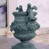 Image of Design Toscano The Duval Double Cherub Cast Bronze Garden Urn SU3192