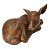 Image of Design Toscano Mother Deer Doe Nudging Baby Fawn Cast Bronze Garden Statue Set KW919456
