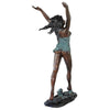 Image of Design Toscano Nymph Dancing on Lilies Cast Bronze Garden Statue KW29420