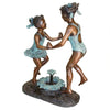 Image of Design Toscano Dancing Splash Girls Cast Bronze Garden Statue KW29368