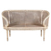 Image of Design Toscano Parisian Oval Rattan Settee AF1316