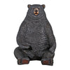 Image of Design Toscano Sitting Pretty Oversized Black Bear Statue with Paw Seat NE867226