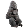 Image of Design Toscano Black-back Western Lowland Gorilla Giant Great Ape Statue NE9009