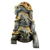 Image of Design Toscano "Three's a Crowd" Stacked Turtle Statue NE150001