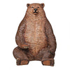 Image of Design Toscano Sitting Pretty Oversized Brown Bear Statue with Paw Seat NE130011