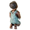 Image of Design Toscano New Friend, Boy with Frog Cast Bronze Garden Statue AS26040