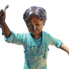 Image of Design Toscano The Adventure, Boy and Girl on Log Cast Bronze Garden Statue PN7064