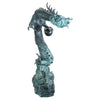 Image of Design Toscano Asian Dragon with Oriental Power Orb Bronze Garden Statue PK2145