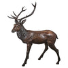 Image of Design Toscano Standing Deer Buck Cast Bronze Garden Statue PB1096