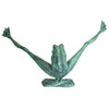Image of Design Toscano Crazy Legs, Leap Frog Bronze Garden Statue: Giant PK2295