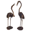 Image of Design Toscano Grande Heron Cast Bronze Garden Statue Set PN96970
