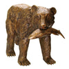 Image of Design Toscano Fisherman Bear Cast Bronze Garden Statue PN7217