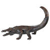 Image of Design Toscano Gator on the Prowl: Spitting Bronze Alligator Garden Statue SU1860
