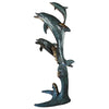 Image of Design Toscano "Los Tres Amigos" Dolphin Family Cast Bronze Garden Statue KW94212