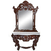 Image of Design Toscano Hapsburg Mirror and Marble Topped Console Table GR2232