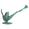 Image of Design Toscano Crazy Legs, Leap Frog Bronze Garden Statue: Giant PK2295