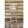 Image of Montana Woodworks Log Swivel Barstool MWBSWSNR
