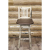 Image of Montana Woodworks Log Swivel Barstool MWBSWSNR