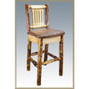 Image of Montana Woodworks Glacier Country Log Barstool MWGCBSWNR