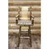 Image of Montana Woodworks Glacier Country Captains Barstool with Swivel Seat MWGCBSWSCAS