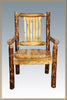 Image of Montana Woodworks Glacier Country Log Captain's Chair MWGCCASCN