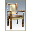 Image of Montana Woodworks Glacier Country Log Captain's Chair MWGCCASCN