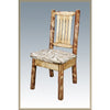Image of Montana Woodworks Glacier Country Log Dining Chair MWGCKSCN