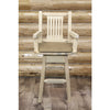 Image of Montana Woodworks Homestead Captains Swivel Barstool MWHCBSWSCAS