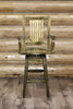 Image of Montana Woodworks Homestead Captains Swivel Barstool MWHCBSWSCASSL