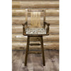 Image of Montana Woodworks Homestead Captains Swivel Barstool MWHCBSWSCASSL