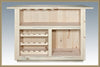 Image of Montana Woodworks Homestead Deluxe Bar with Foot Rail MWHCBWRD