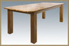 Image of Montana Woodworks Homestead 4 Post Dining Table w Leaves MWHCDT4PLSL