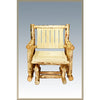 Image of Montana Woodworks Log Single Seat Glider MWSSGNR