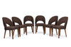 Image of Baxton Studio Lucas Mid-Century Style "Walnut" Brown 7-Piece Dining Set Dining Room RT323-7PC Dining Set
