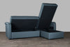 Image of Baxton Studio Leicestershire Sectional Sofa Living Room Furniture 9062-RFC-Gray